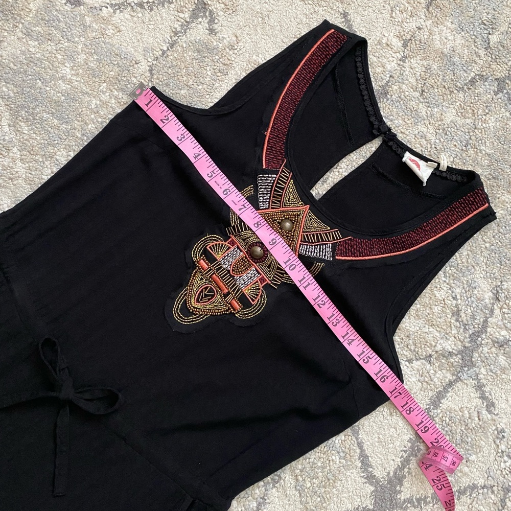 Anthropologie Black Ankle Cropped Jumpsuit - Picture 11 of 14